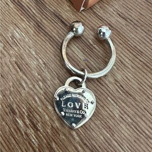 Tiffany & Co New Keychain Heart